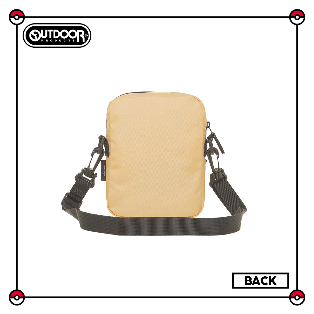 【OUTDOOR】寶可夢Pokemon-手繪風伊布直式側背包-奶茶色 ODGO21B02BE