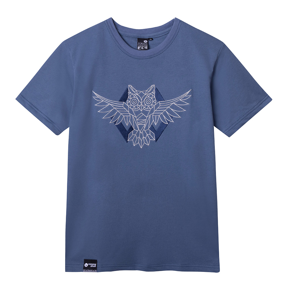 幾何貓頭鷹刺繡中性款TEE 幾何貓頭鷹刺繡中性款TEE