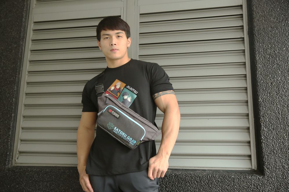 【咒術迴戰】五條悟兩用腰包 #黑 JK21-A4-24BK