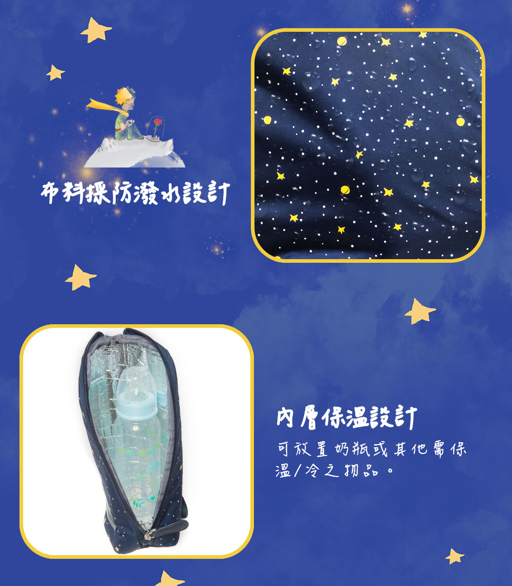 【小王子Le Petit Prince聯名款】閃耀星空親子系列 多用途萬用袋-星空藍 FXG224-98
