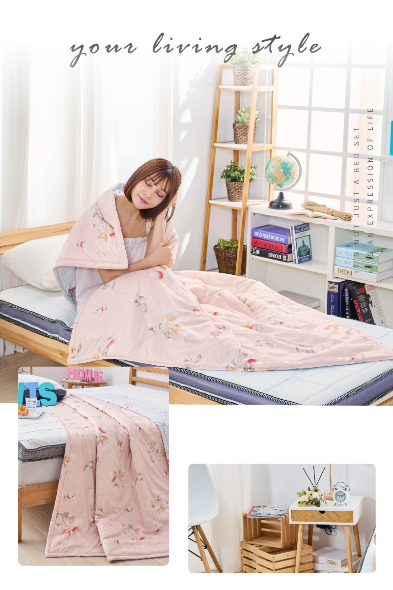 ELVIS 愛菲斯 - 春夏舞曲-100%精梳純棉鋪棉涼被