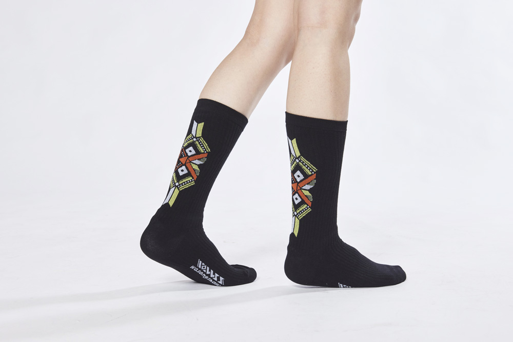 貓頭鷹圖織中長襪 貓頭鷹圖織中長襪