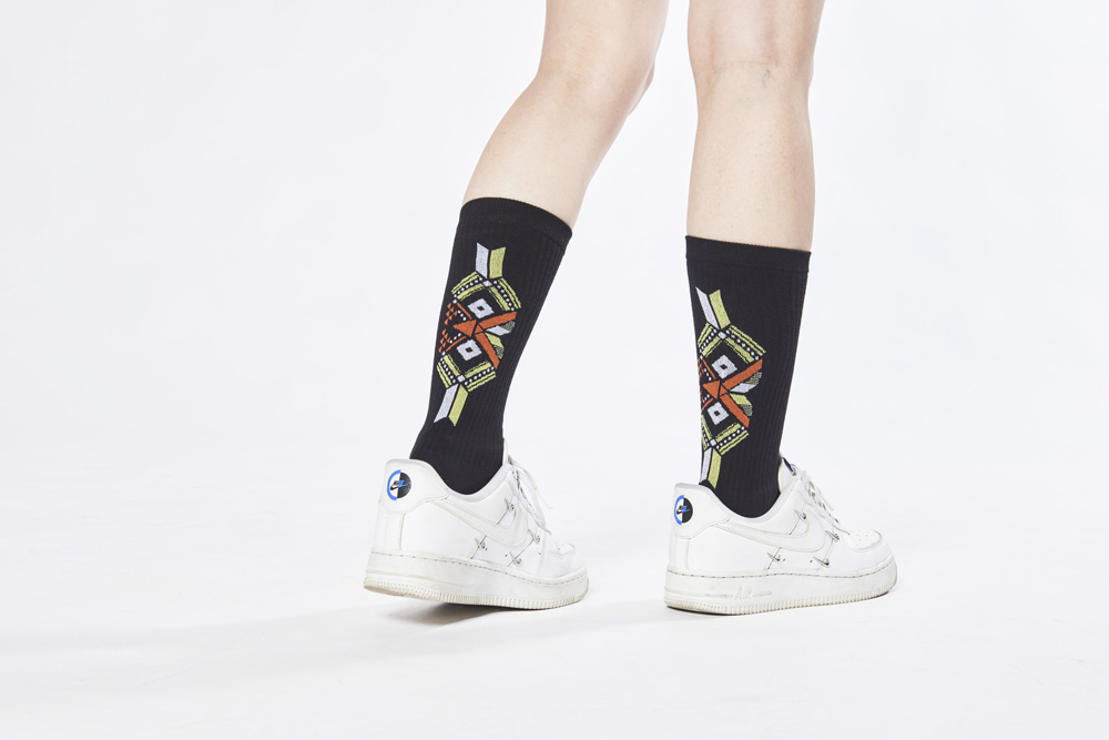 貓頭鷹圖織中長襪 貓頭鷹圖織中長襪