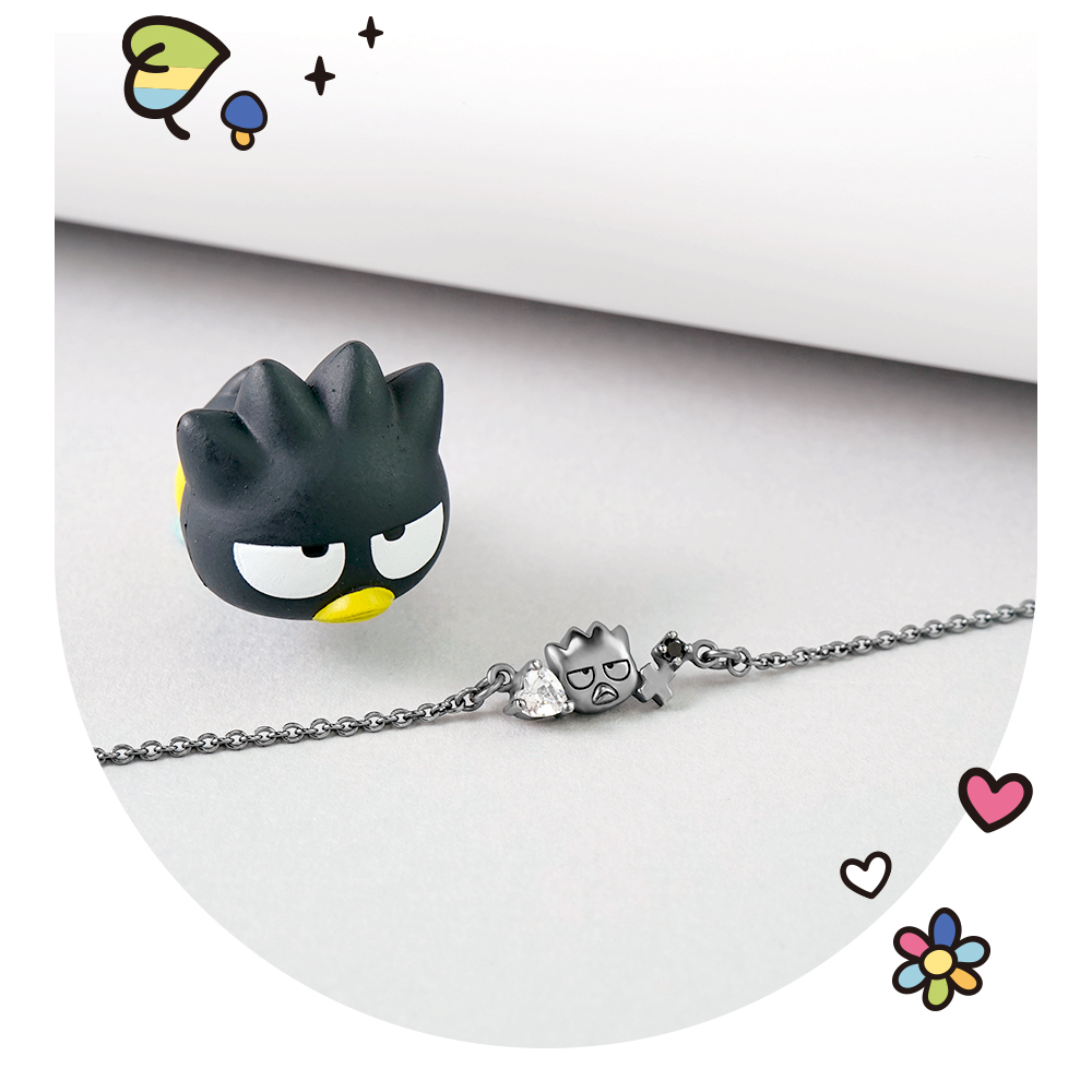 Love&Peace Series-Bad Badtz-maru Cool Penguin XO Aberdeen Sterling Silver  Bracelet - Shop STORY ACCESSORY Bracelets - Pinkoi