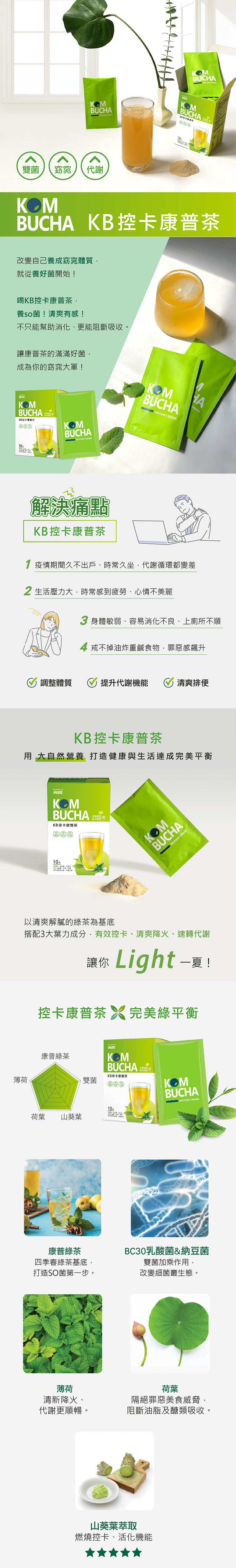 控卡康普茶 (10包入) - 網紅推薦