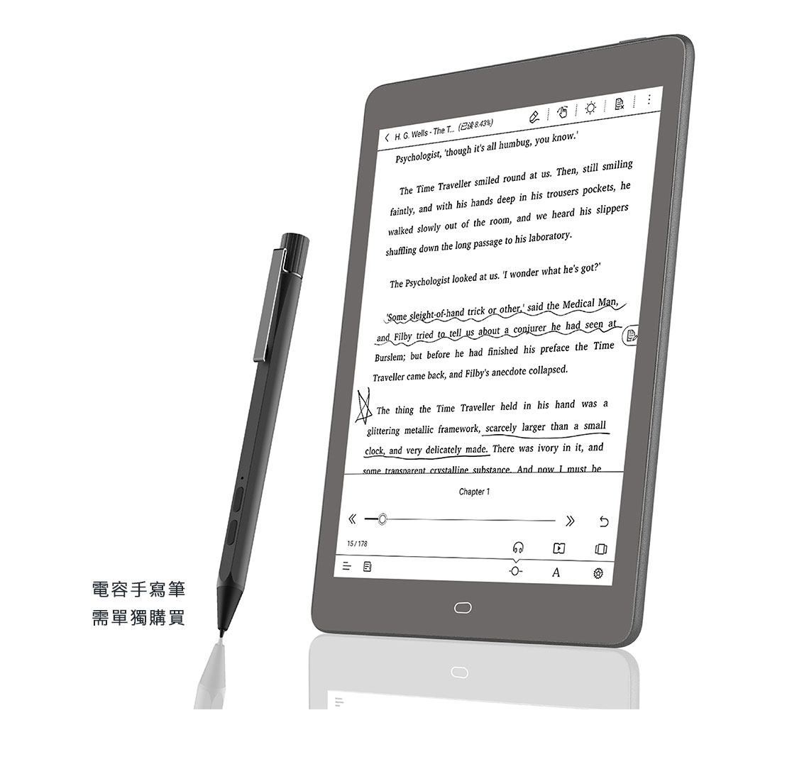 送原裝翻蓋皮套】皓擎MEEBOOK P78 Pro 7.8 吋電子書閱讀器