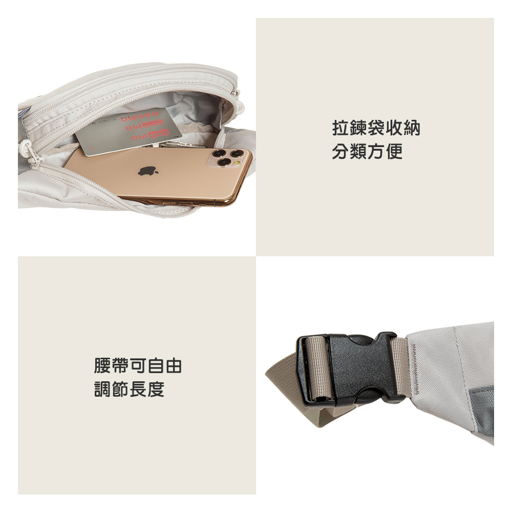 【OUTDOOR】迪士尼Disney-米奇與好朋友腰包-灰綠色 ODDY22D05GG