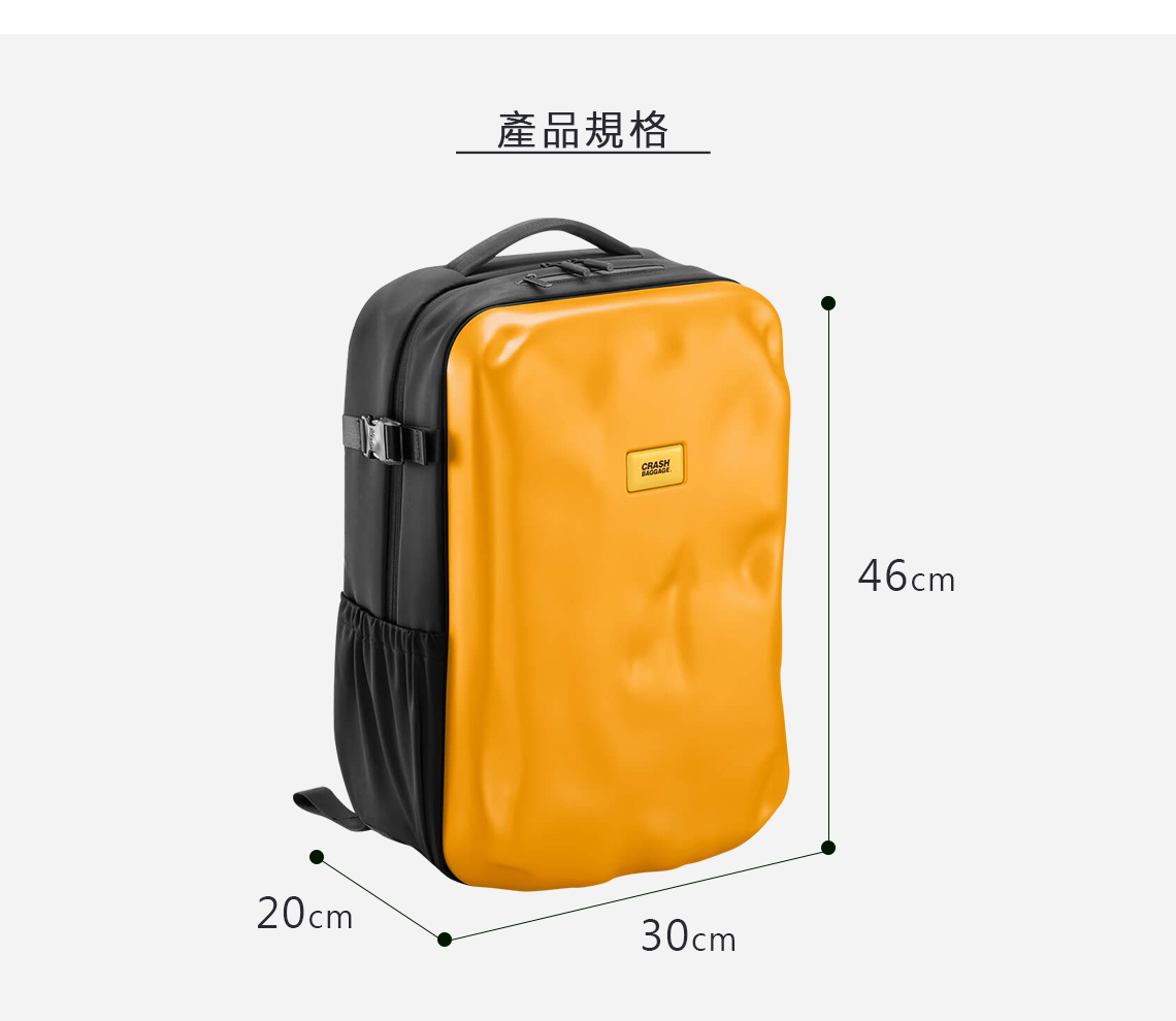 Crash Baggage Iconic 硬殼後背包-黑色 - PChome 24h購物