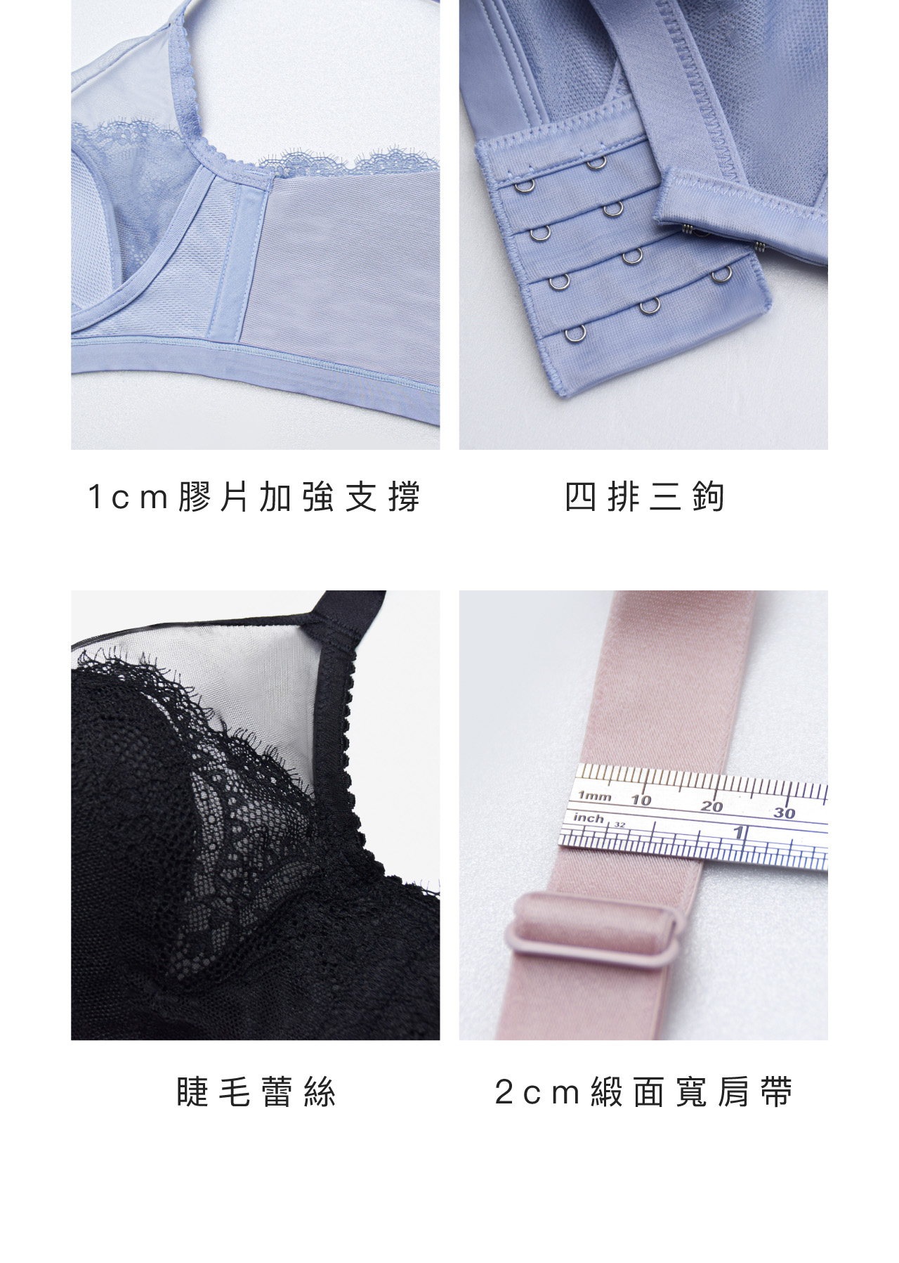 Direiqi] Wang Junping-Alex Mom's recommended color without wire rims/Juemei Lace  Rabbit Ear Cup Underwear-Grey - Shop Delicate Touch Women's Underwear -  Pinkoi