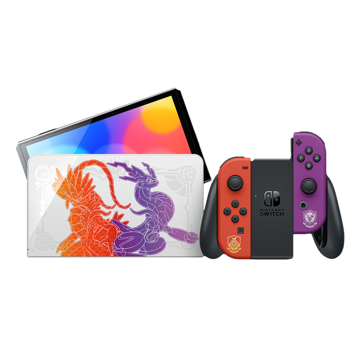 Nintendo任天堂】Switch OLED主機寶可夢朱/紫款式