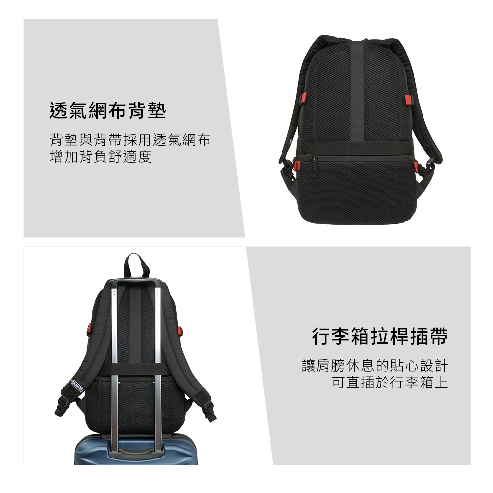 【OUTDOOR】漫威英雄MARVEL-鋼鐵人後背包-黑色 ODDY22H01BK