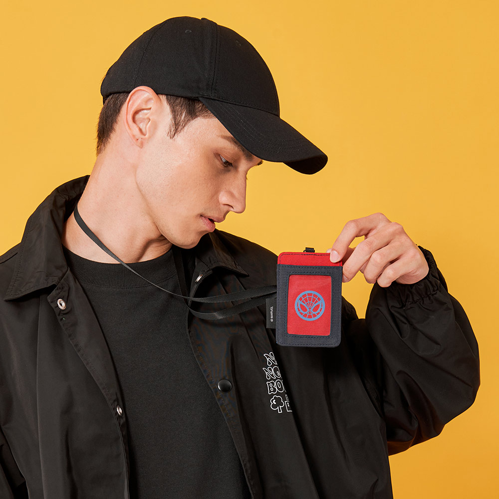 【OUTDOOR】漫威英雄MARVEL-蜘蛛人票卡證件套-深藍色 ODDY22I04NY