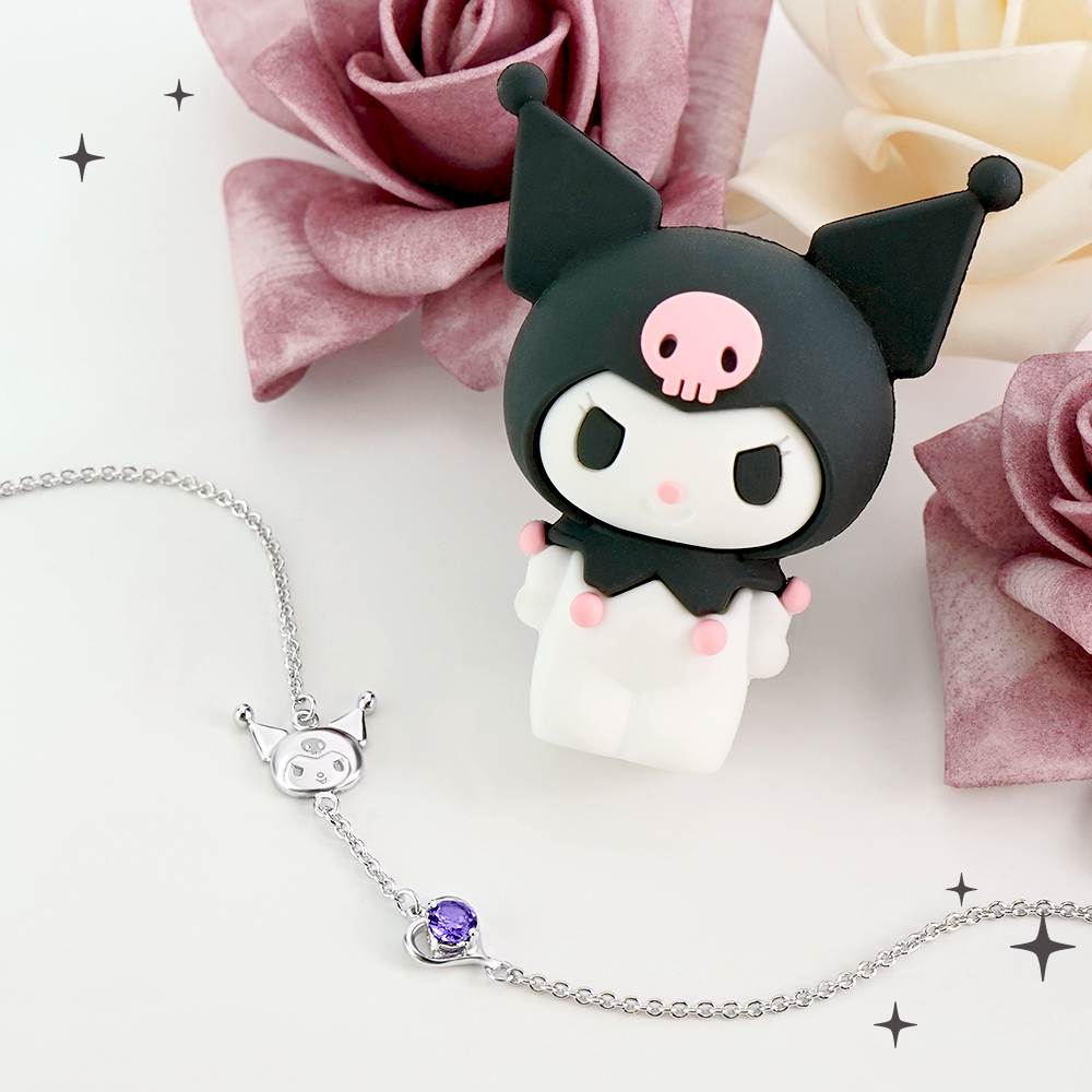 Cute rare kuromi Sanrio official jewelry storage box - Depop