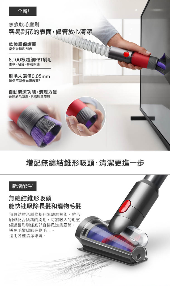 Dyson V8™ Fluffy SV25 無線吸塵器｜送OSTER烤麵包機+LED隙縫吸頭+副廠架〈有點厲害-零卡分期〉Z-104-V8  FLUFFY SV25