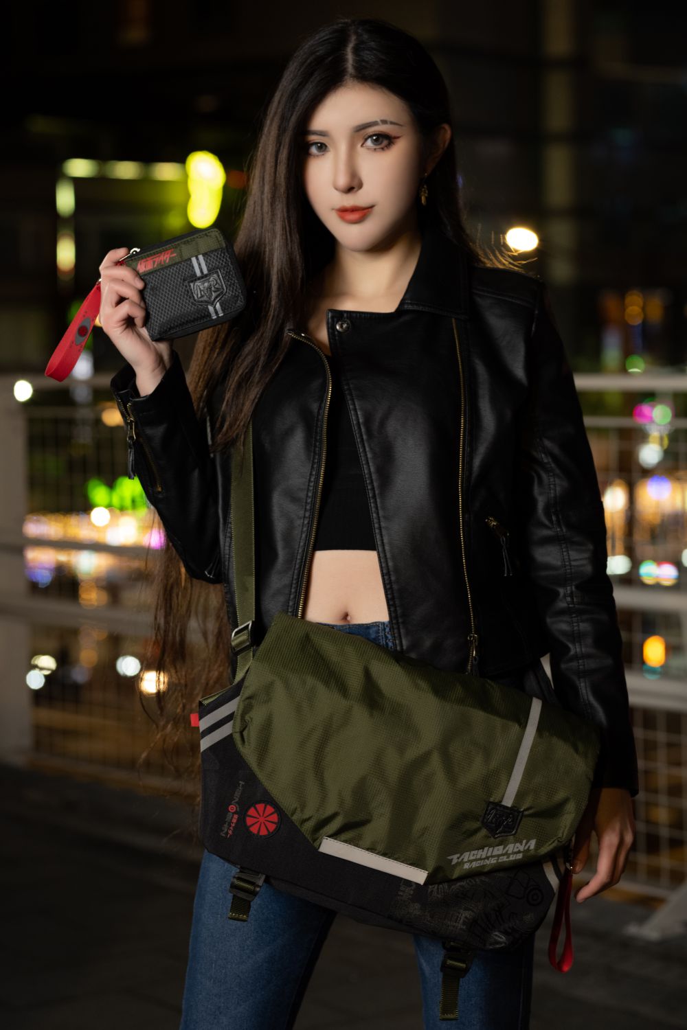 【假面騎士】1號 拉鍊短夾 #軍綠 KMRW76385-01