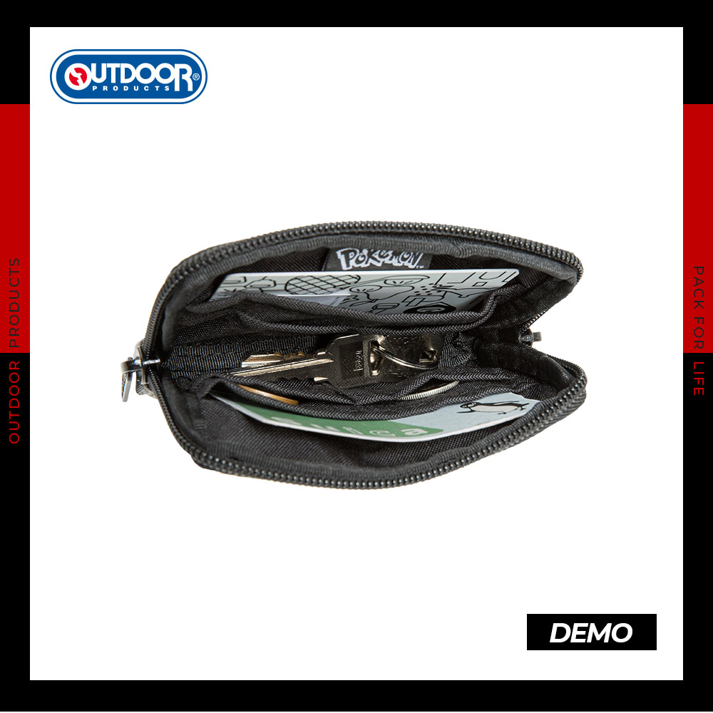 【OUTDOOR】寶可夢Pokemon-噴火龍零錢包-灰色 ODGO22E06GY