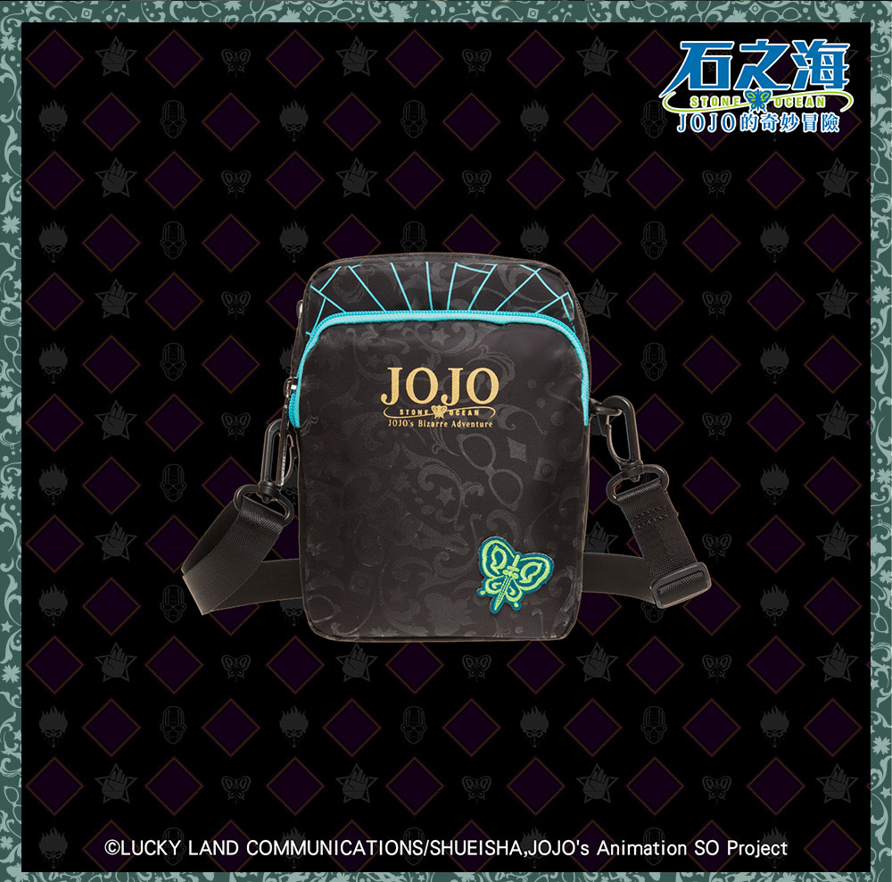 【JoJo的奇妙冒險 石之海】空條徐倫 直式側背包 #黑 JO22A161BK