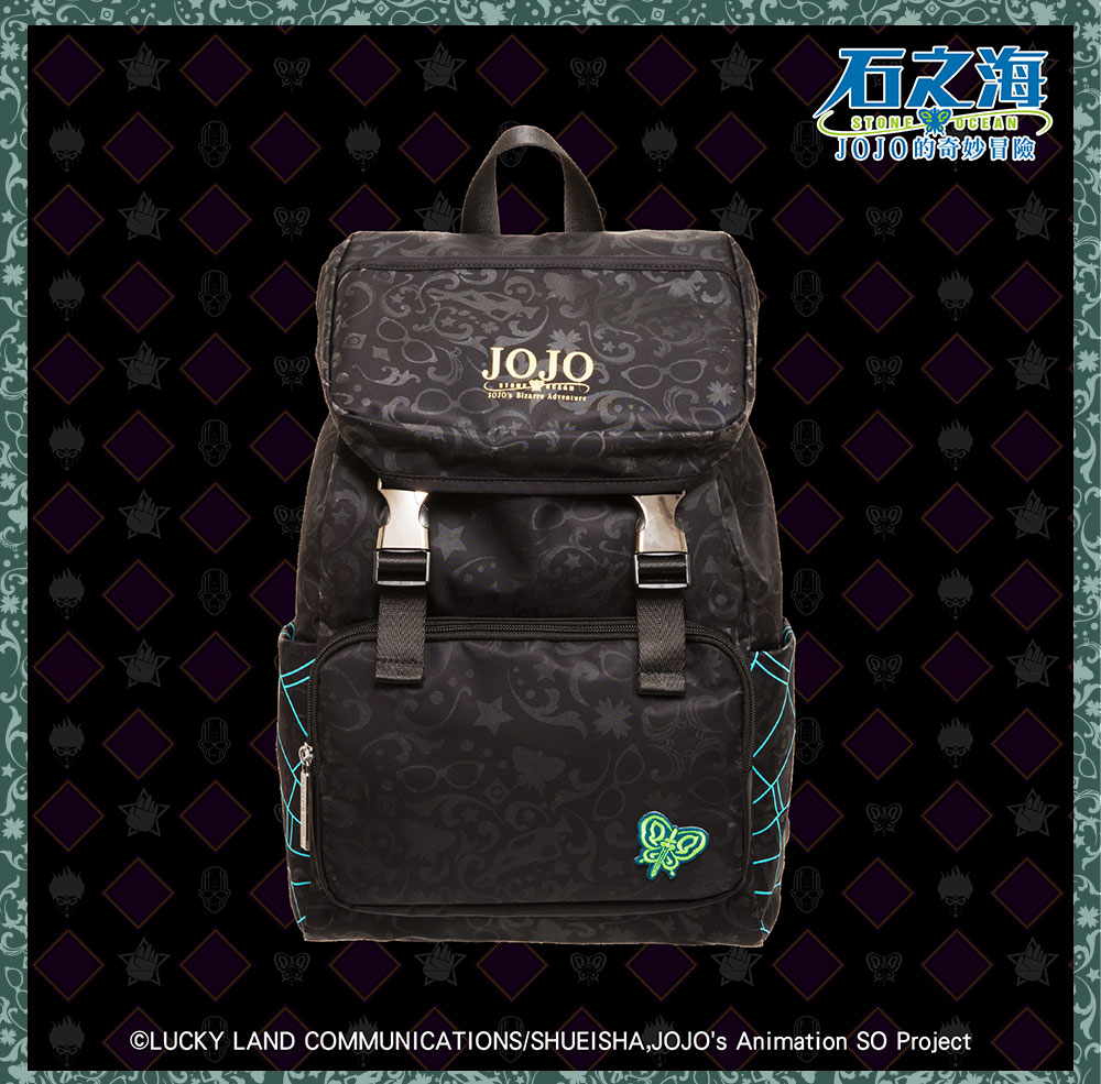 【JoJo的奇妙冒險 石之海】空條徐倫 後背包 #黑 JO22A181BK