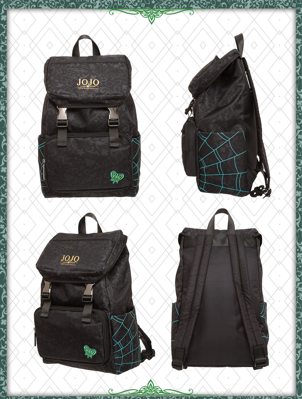 【JoJo的奇妙冒險 石之海】空條徐倫 後背包 #黑 JO22A181BK