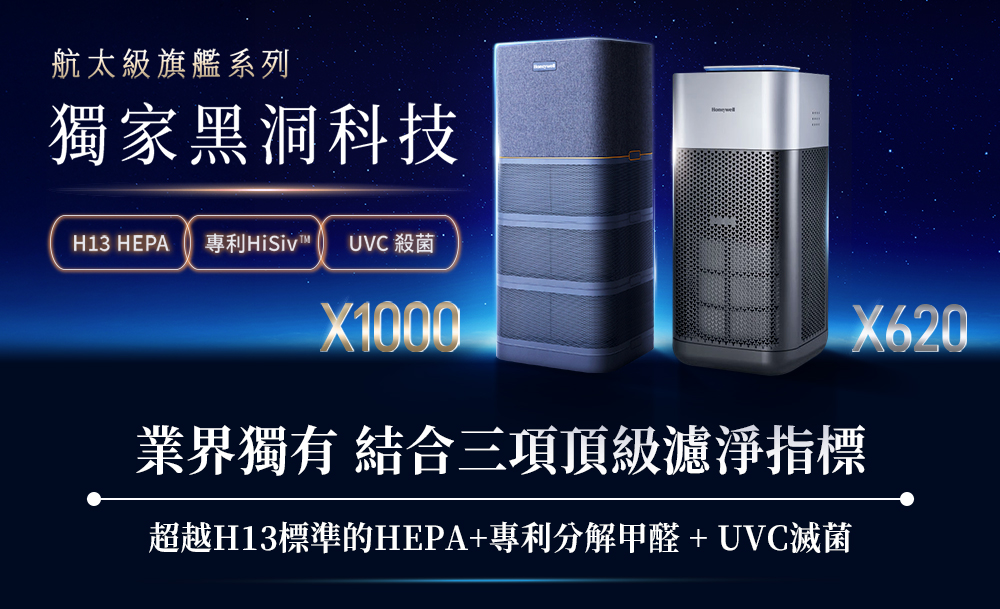 Honeywell空氣清淨機團購》頂級 X620.最新X1000清淨機，航太級分解甲醛、一級致癌物、過敏原、UVC殺菌，低調奢華質感