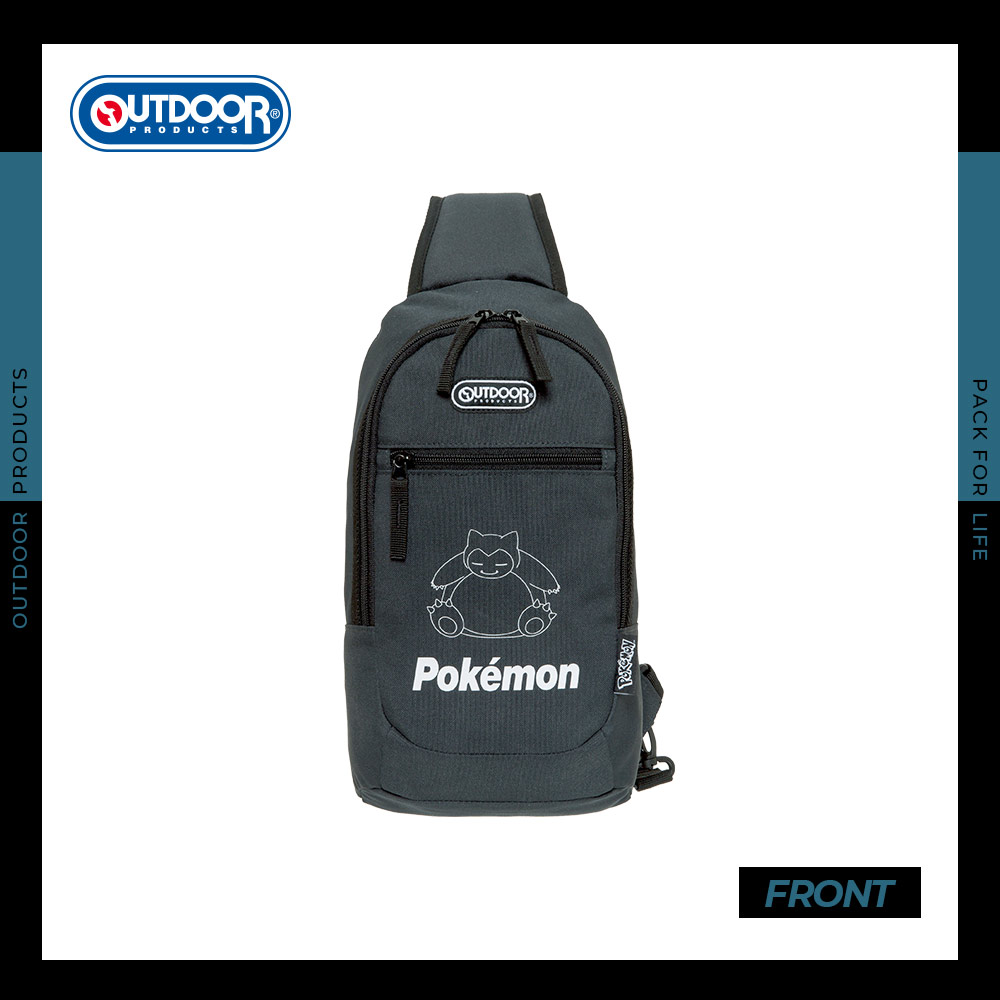 【OUTDOOR】寶可夢Pokemon-夜光卡比獸單肩包-碳灰色 ODGO22O02CL