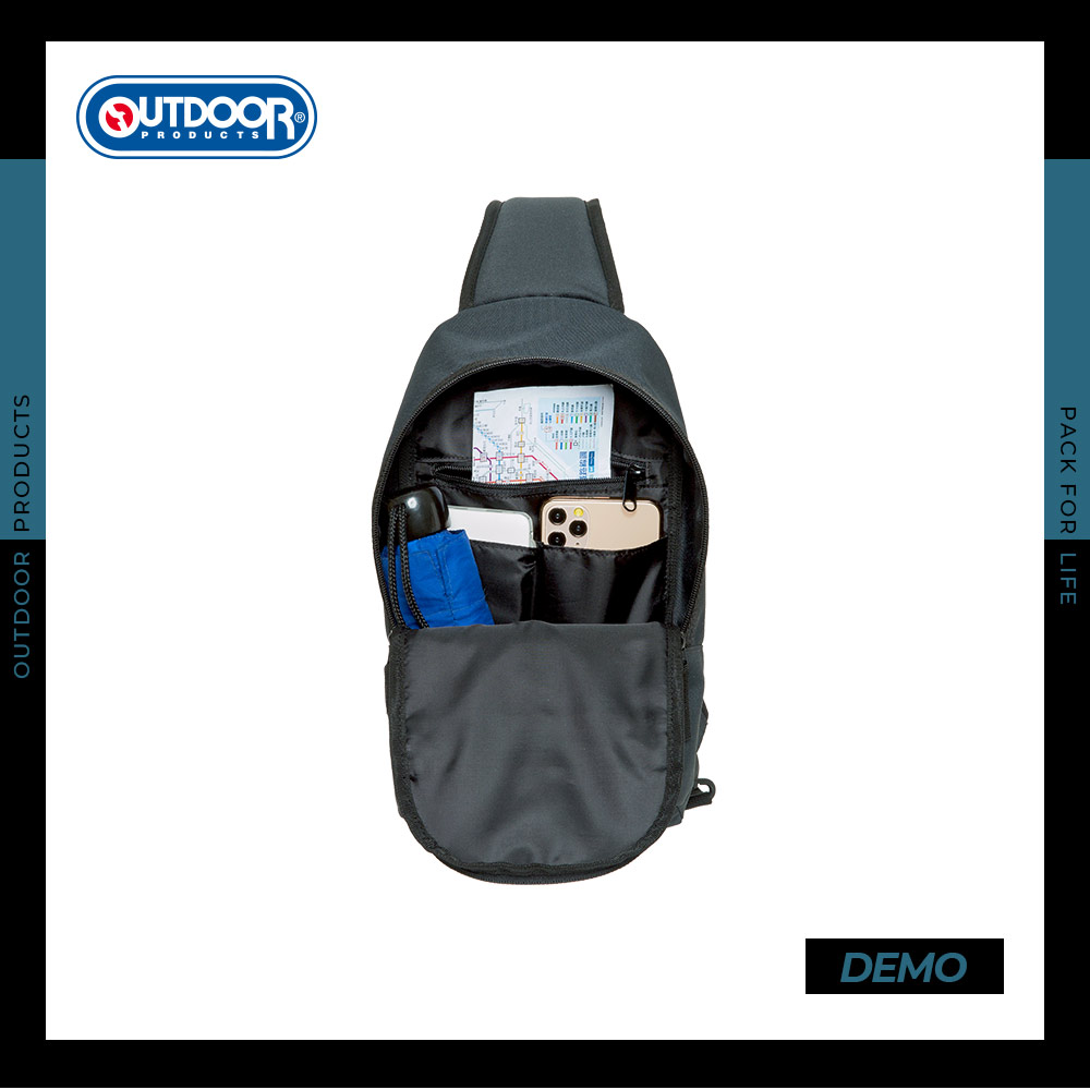 【OUTDOOR】寶可夢Pokemon-夜光卡比獸單肩包-碳灰色 ODGO22O02CL