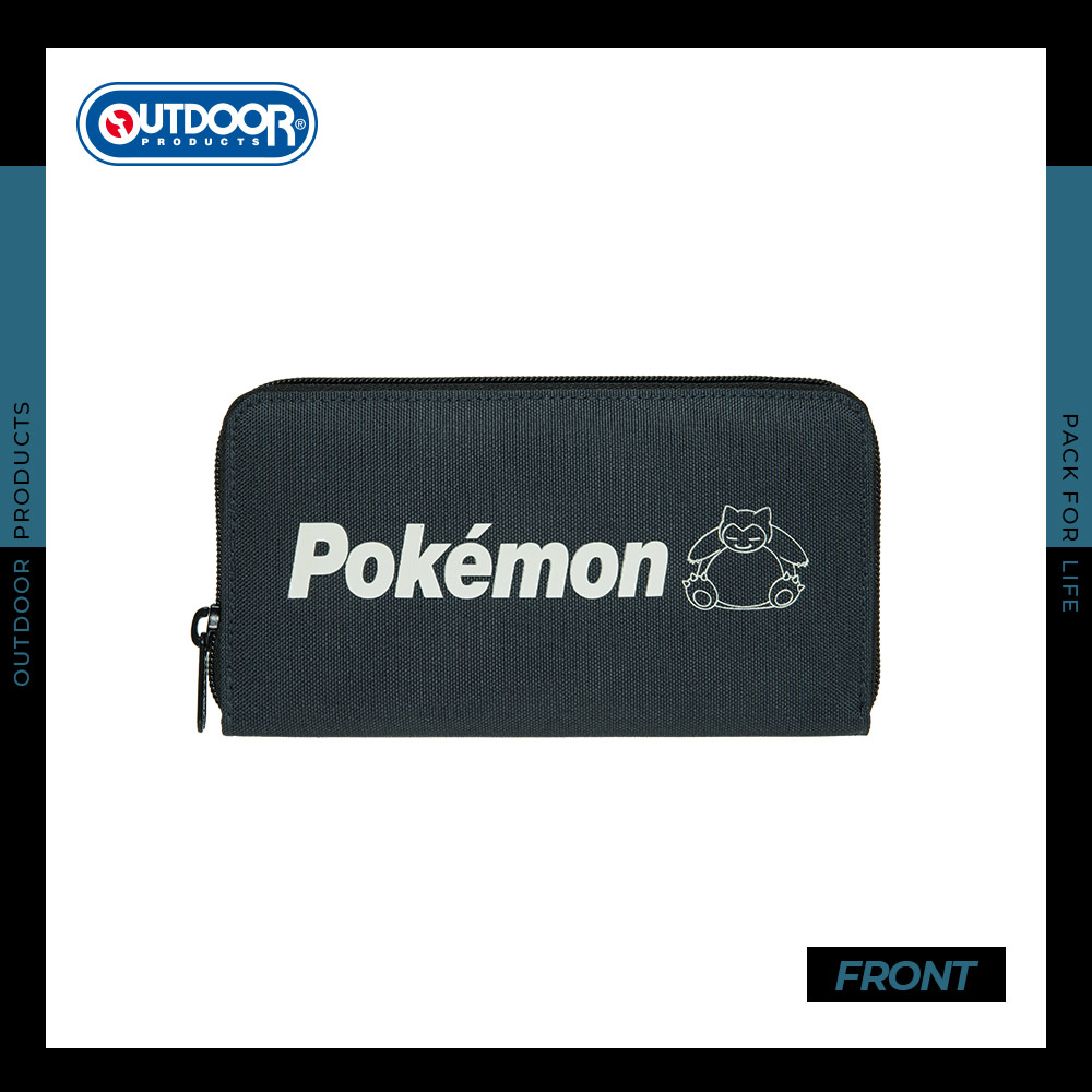 【OUTDOOR】寶可夢Pokemon夜光卡比獸長夾-碳灰色 ODGO22O04CL