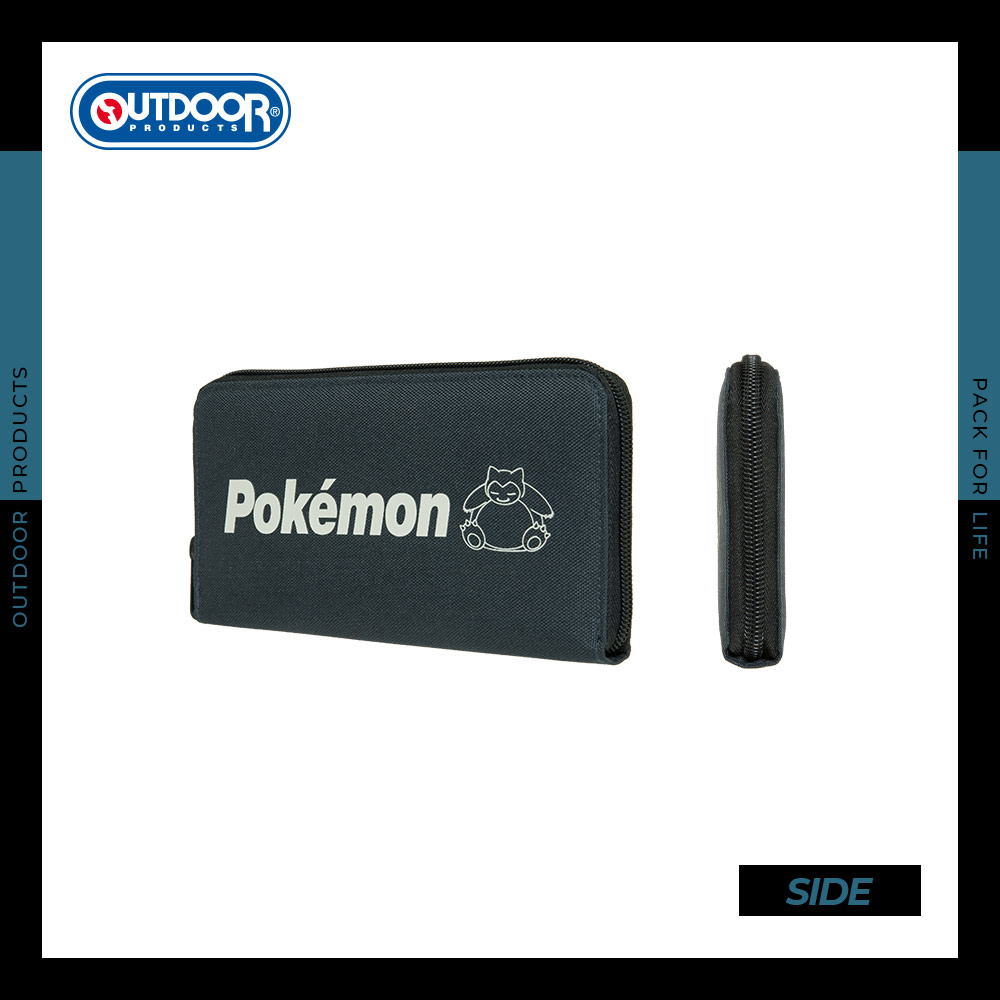 【OUTDOOR】寶可夢Pokemon夜光卡比獸長夾-碳灰色 ODGO22O04CL