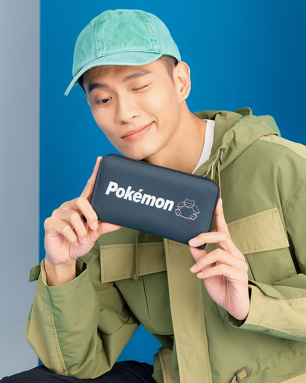 【OUTDOOR】寶可夢Pokemon夜光卡比獸長夾-碳灰色 ODGO22O04CL