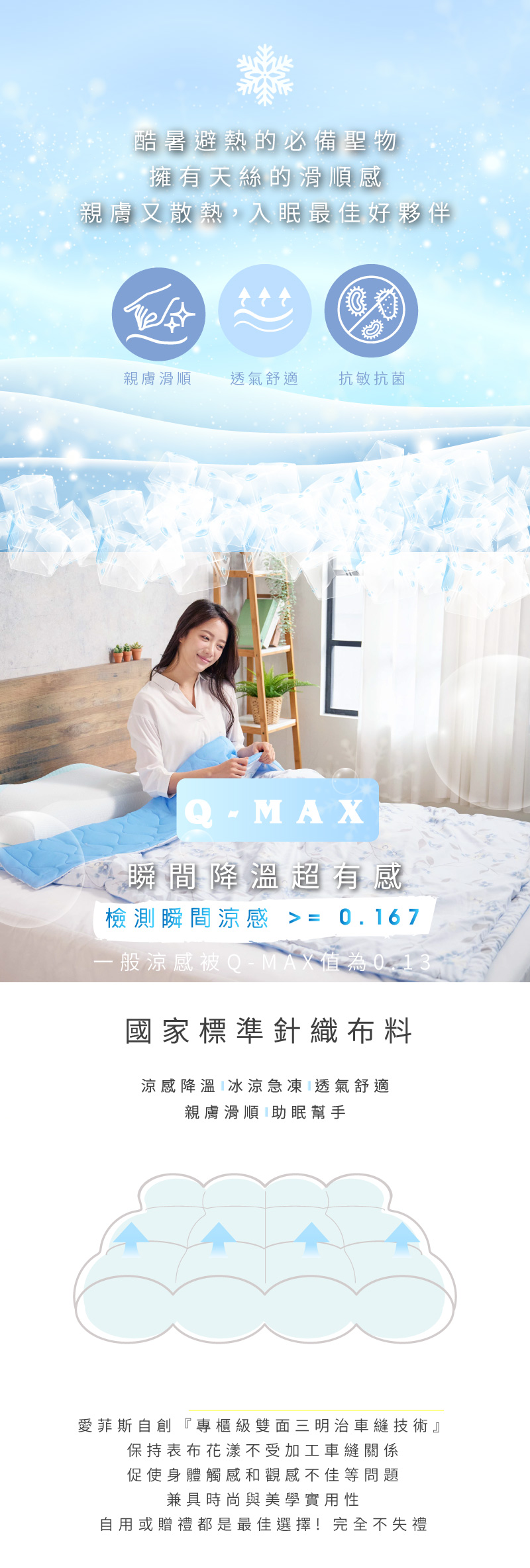 ELVIS 愛菲斯 - 你的隨行涼被-柔情天絲冰涼被- 希望