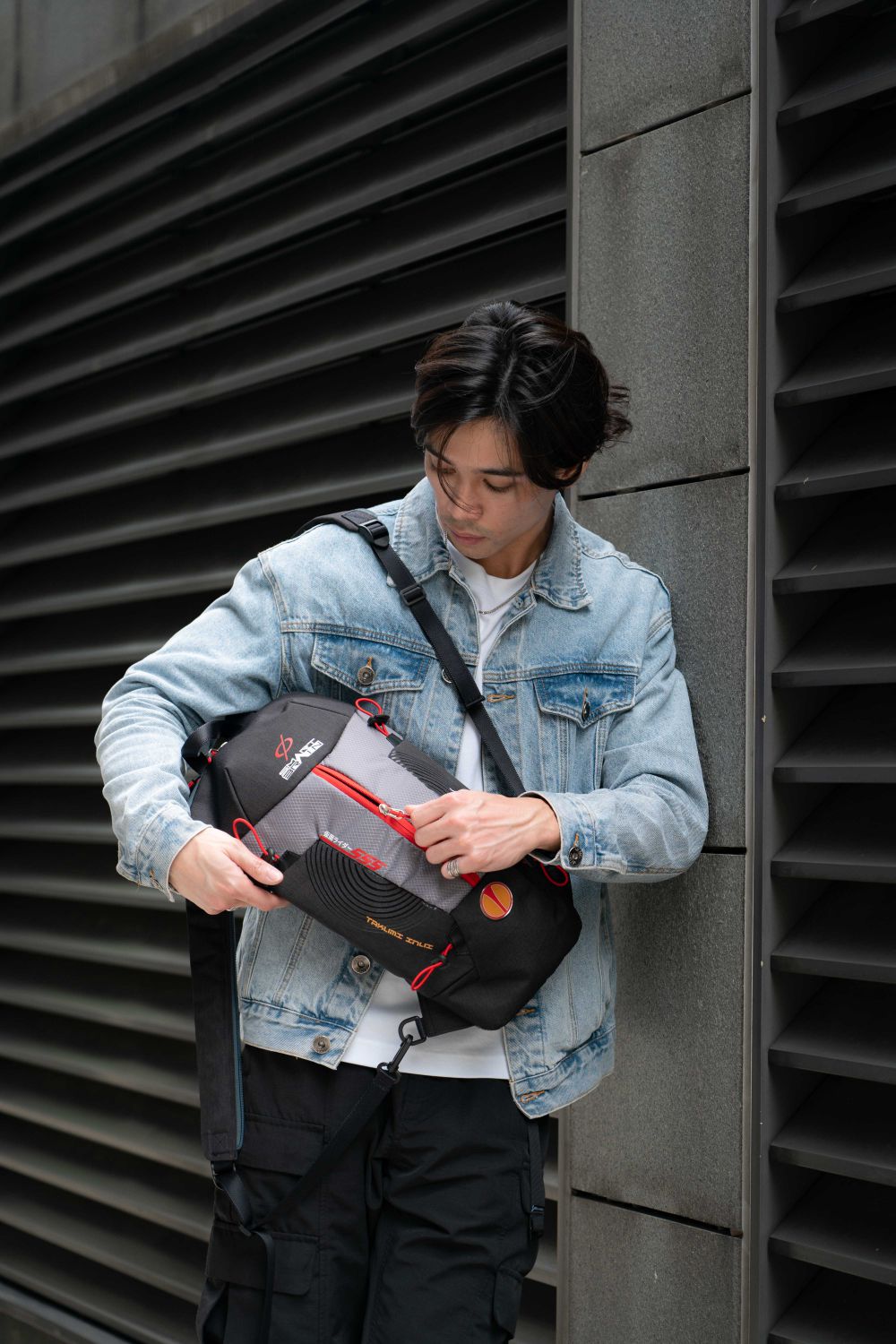 【假面騎士】FAIZ 555 單肩包 #黑 KMR76413-01