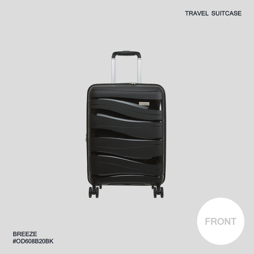 【OUTDOOR】BREEZE -20吋拉鍊箱-黑色 OD608B20BK