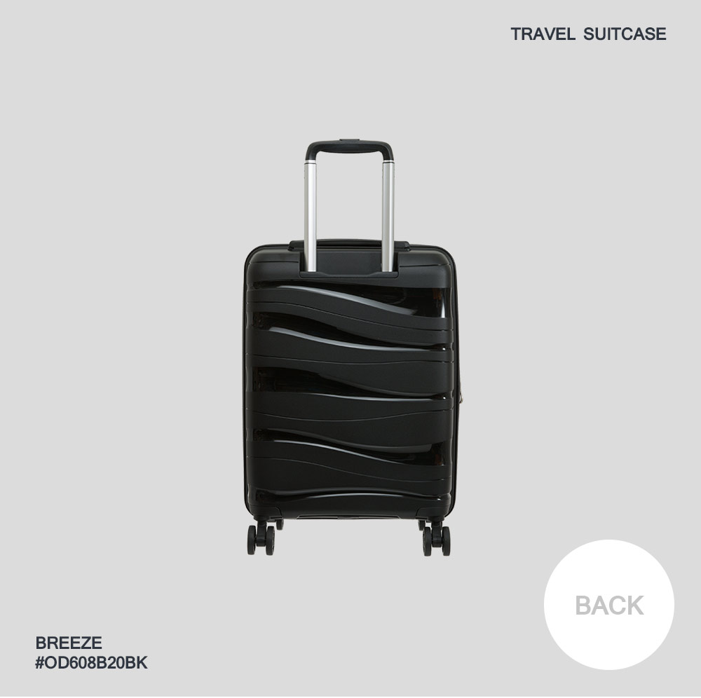 【OUTDOOR】BREEZE -20吋拉鍊箱-黑色 OD608B20BK