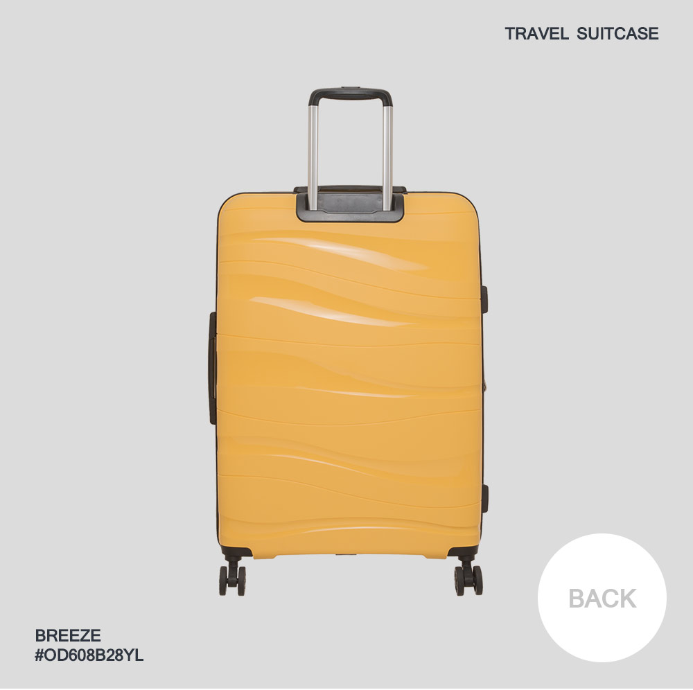 【OUTDOOR】BREEZE -28吋拉鍊箱-黃色 OD608B28YL