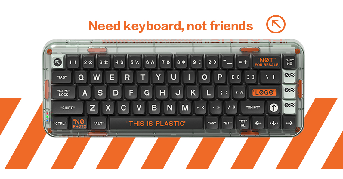 Need keyboard, not friends1 3 4 5% 6 A7 & T HO FOR RESALEME ERTY P LOKCAPS ASDF GHJKLLOGOSHIFT XCV BNM ?SHIFTCTRLNOPHOTO"ALT""THIS IS PLASTIC""FN""""CT"RL