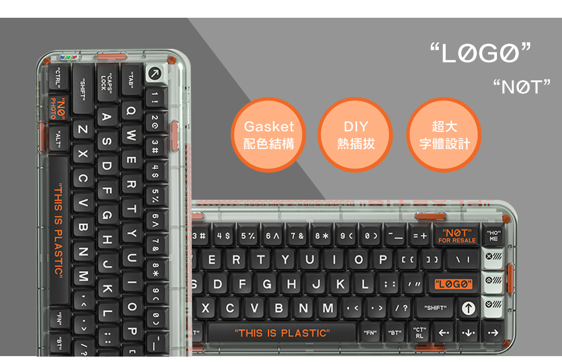 1 !3 45% 7 & 8 TABWERTYn 6PLOKADFGHJKL SHFTTRLPHOTONBNM THIS IS PLASTICCப3 #STGasketDIY超大配色結構熱插拔字體設計4 5%V 97 &8 9 C= NOT""HOFOR RESALEMEERTYP IDFGHJKL ""CVBNM ?"SHIFT""THIS IS PLASTIC""""""BT"RL