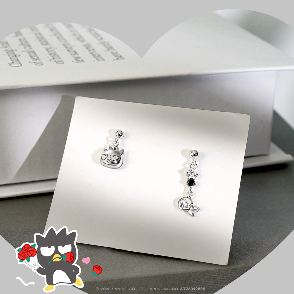 テ*ツ様 Pointless Journey シルバーピアス【限定箱付き】 台湾 Small Gift for Uシリーズ - Bad Badz-mar バッドばつ丸 ギフト