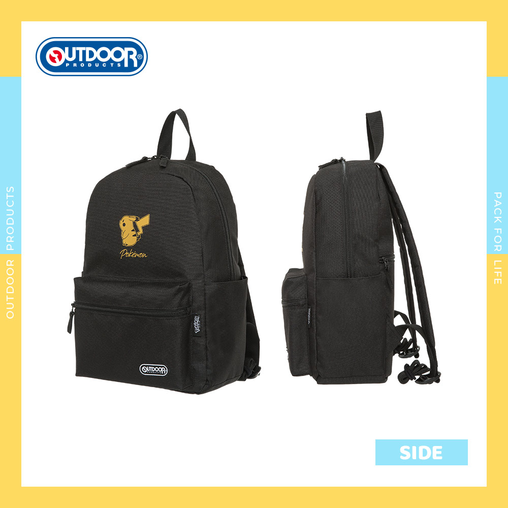 【OUTDOOR】寶可夢Pokemon-金典皮卡丘後背包-黑色 ODGO22S01BK
