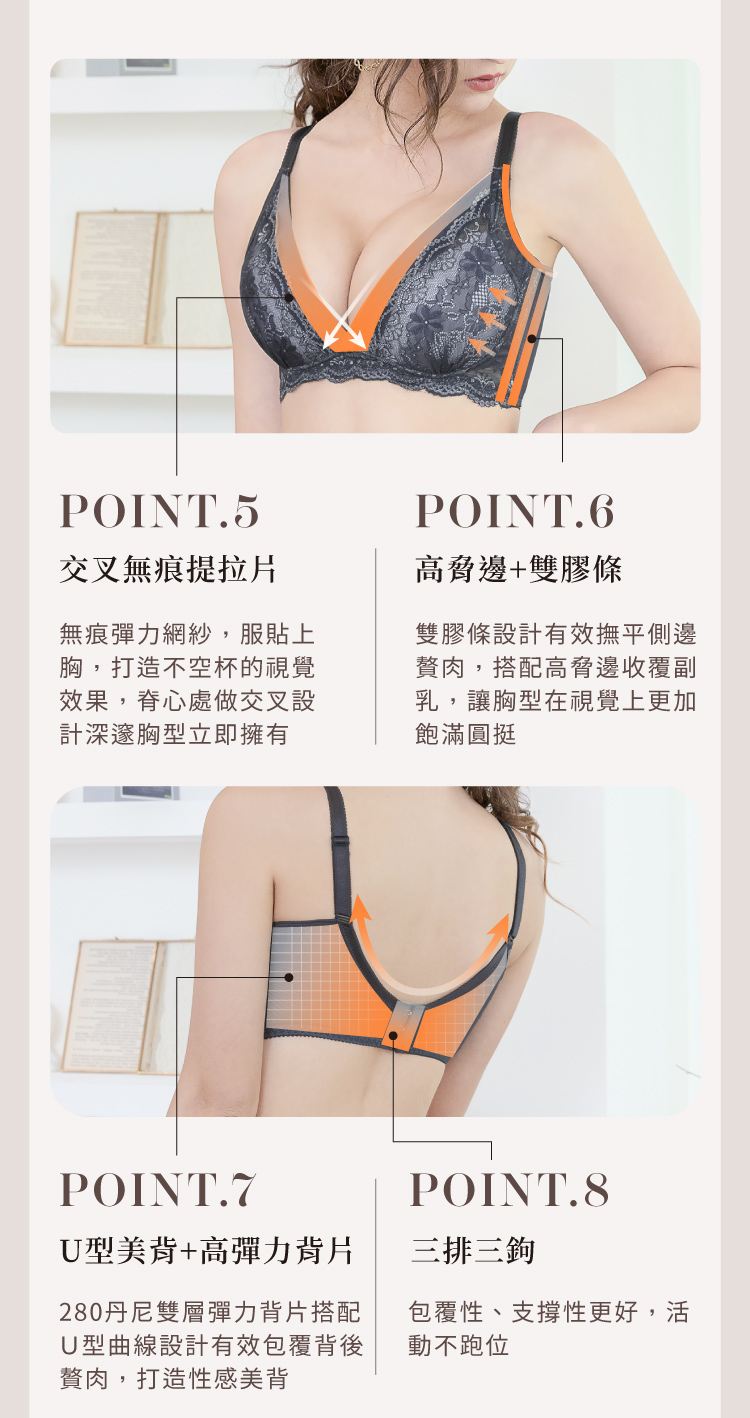 クラニー ひんやり感が我慢できない カバードワイヤレスBD下着グレー