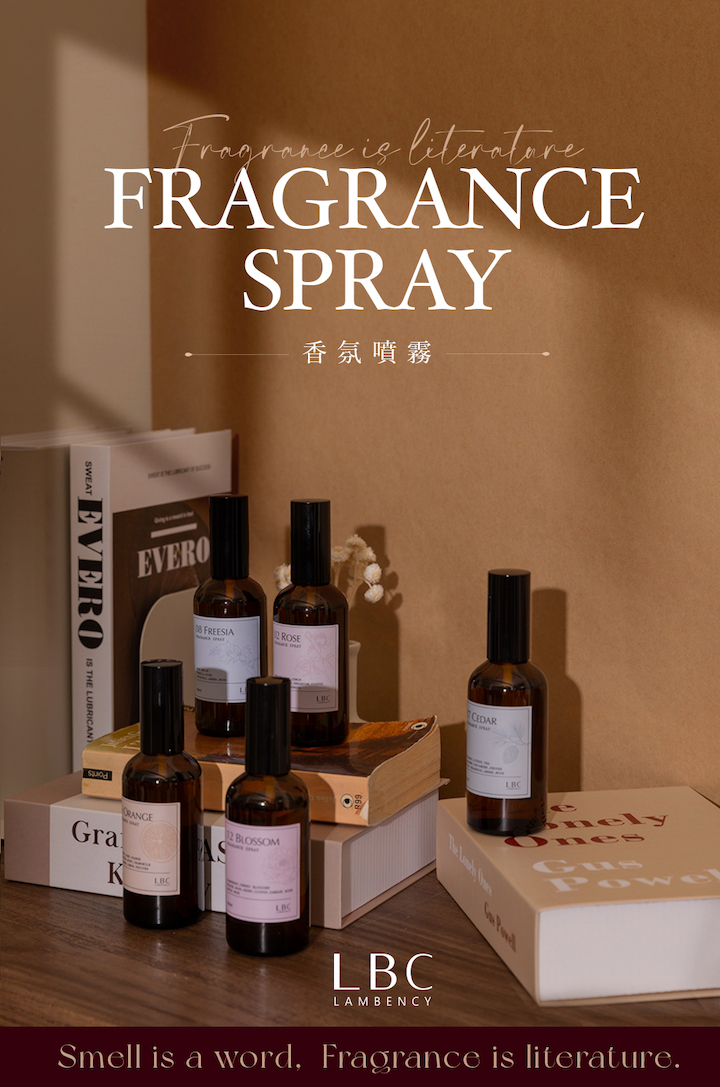 Fragrance  FRAGRANCESPRAY香氛噴霧 EVERO FREESIAROSEORANGEGra BLOSSOMLBCCEDARLBCThe  LBCLAMBENCYLBCGusPoweSmell is a word, Fragrance is literature.