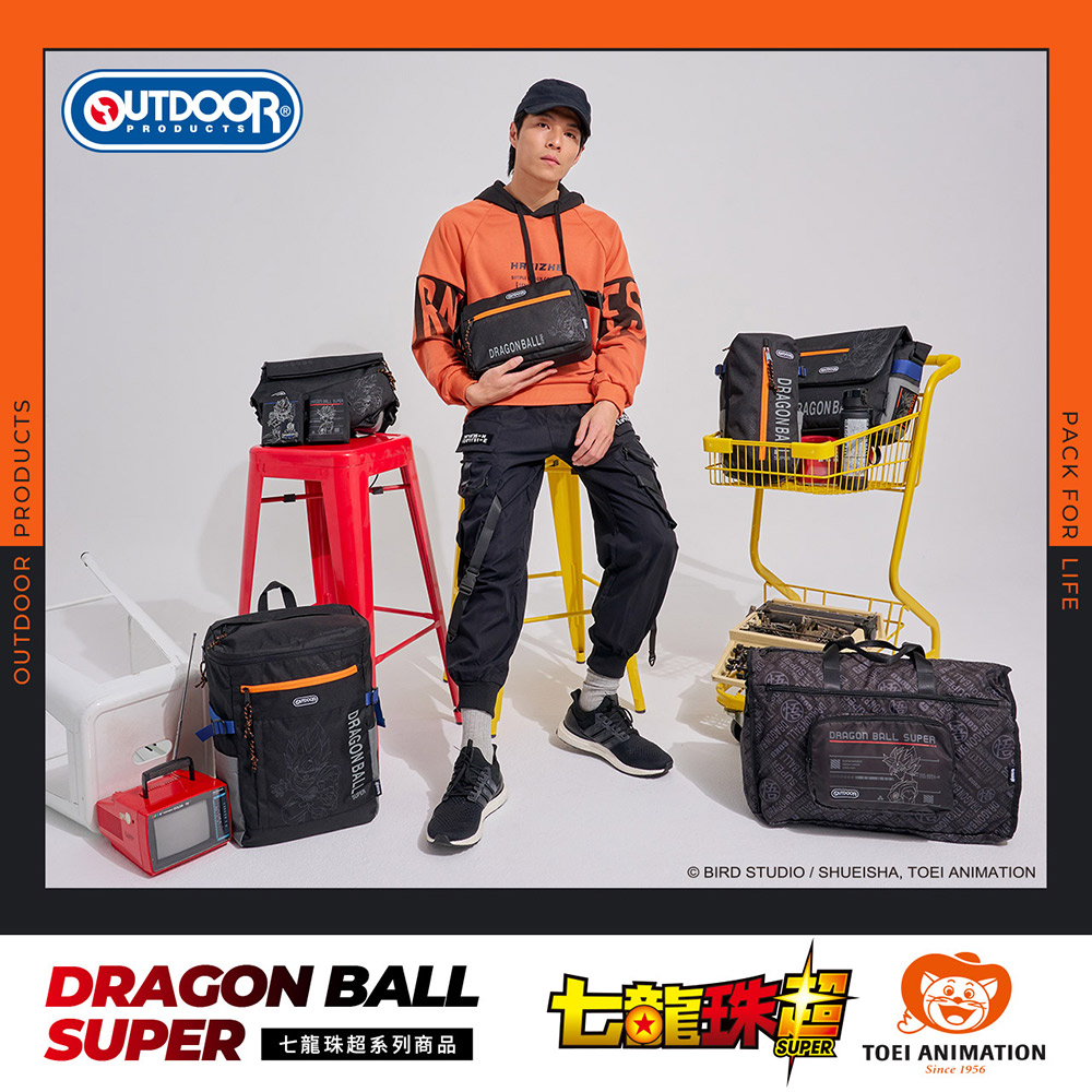 【OUTDOOR】DRAGON BALL SUPER七龍珠超-悟空單肩包-黑色 ODDB23I02BK