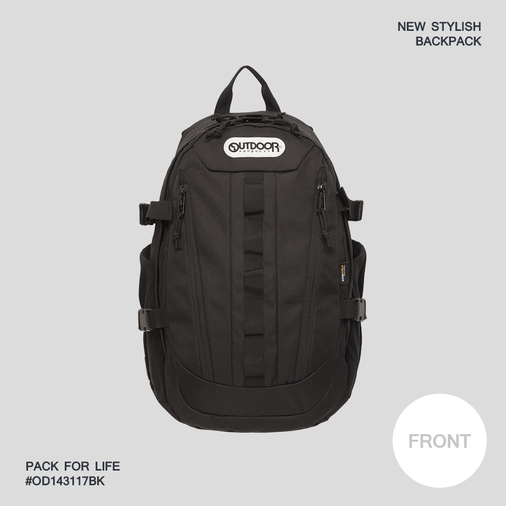 【OUTDOOR】風格前線-14吋電腦後背包-黑色 OD143117BK