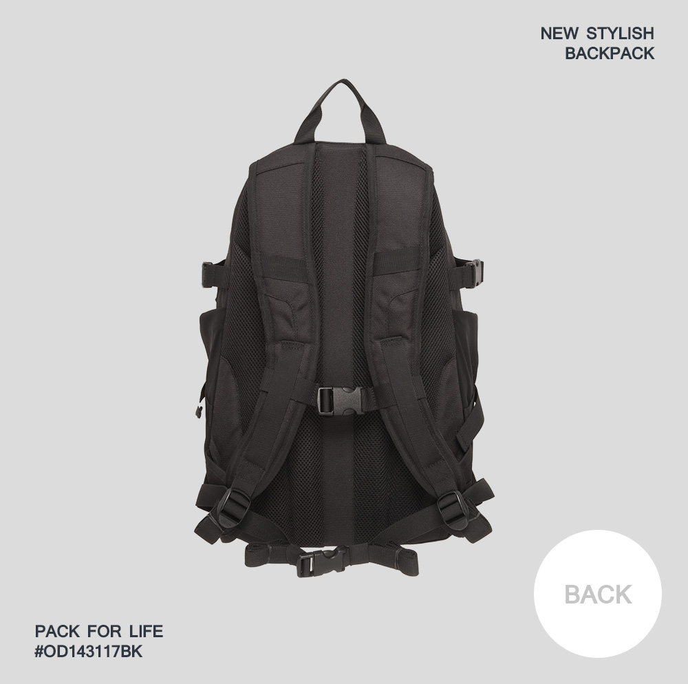 【OUTDOOR】風格前線-14吋電腦後背包-黑色 OD143117BK