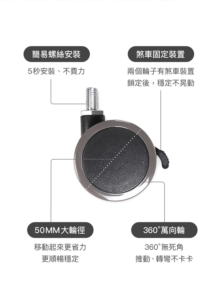 flexispot-升降桌-輪子