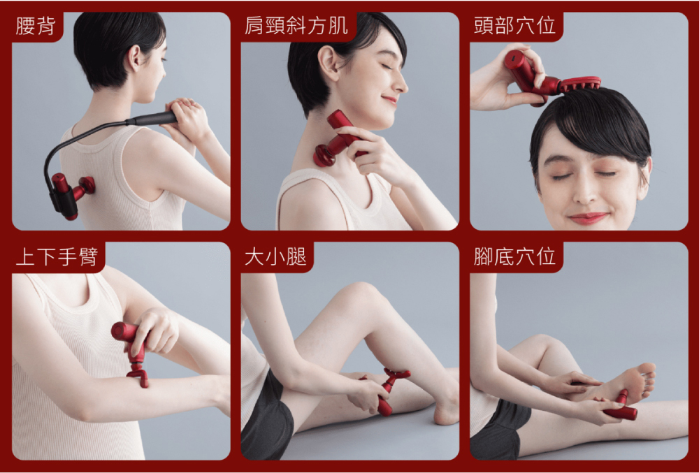 腰背肩頸斜方肌頭部穴位上下手臂大小腿腳底穴位