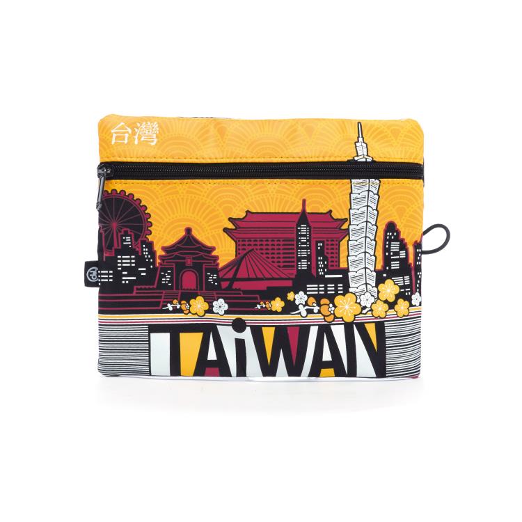 TAiWAN 三層收納包 - 澄黃