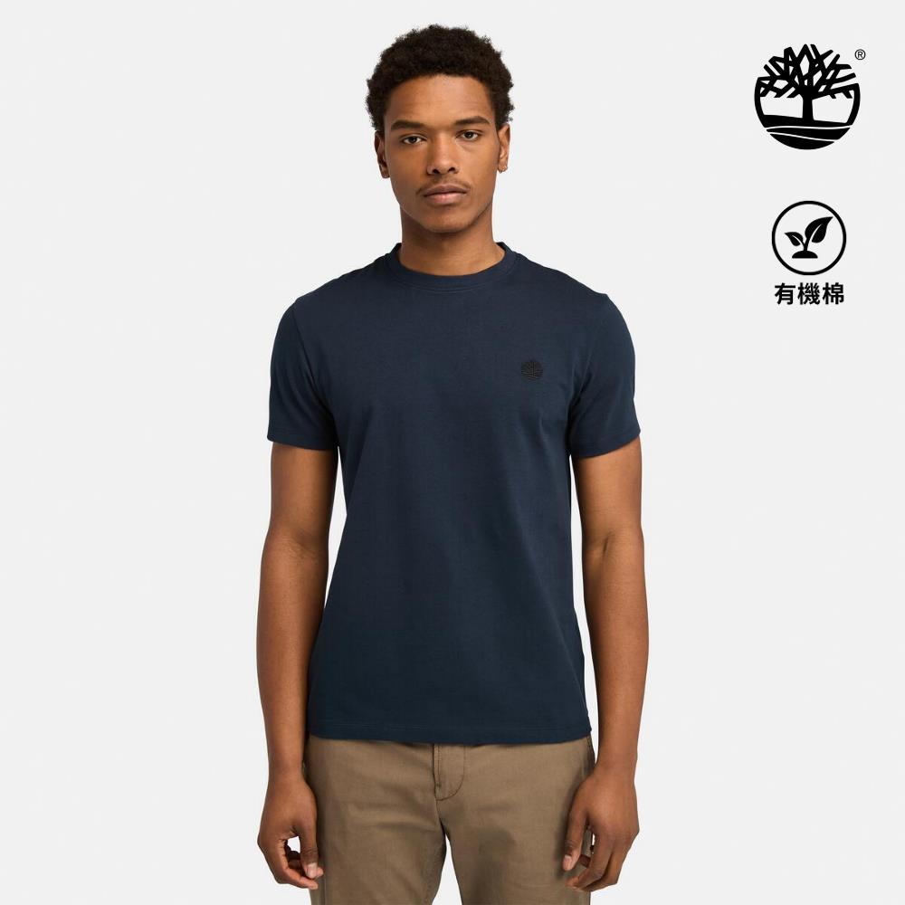 Timberland 男款深寶石藍休閒短袖T恤|A2EKJZ02