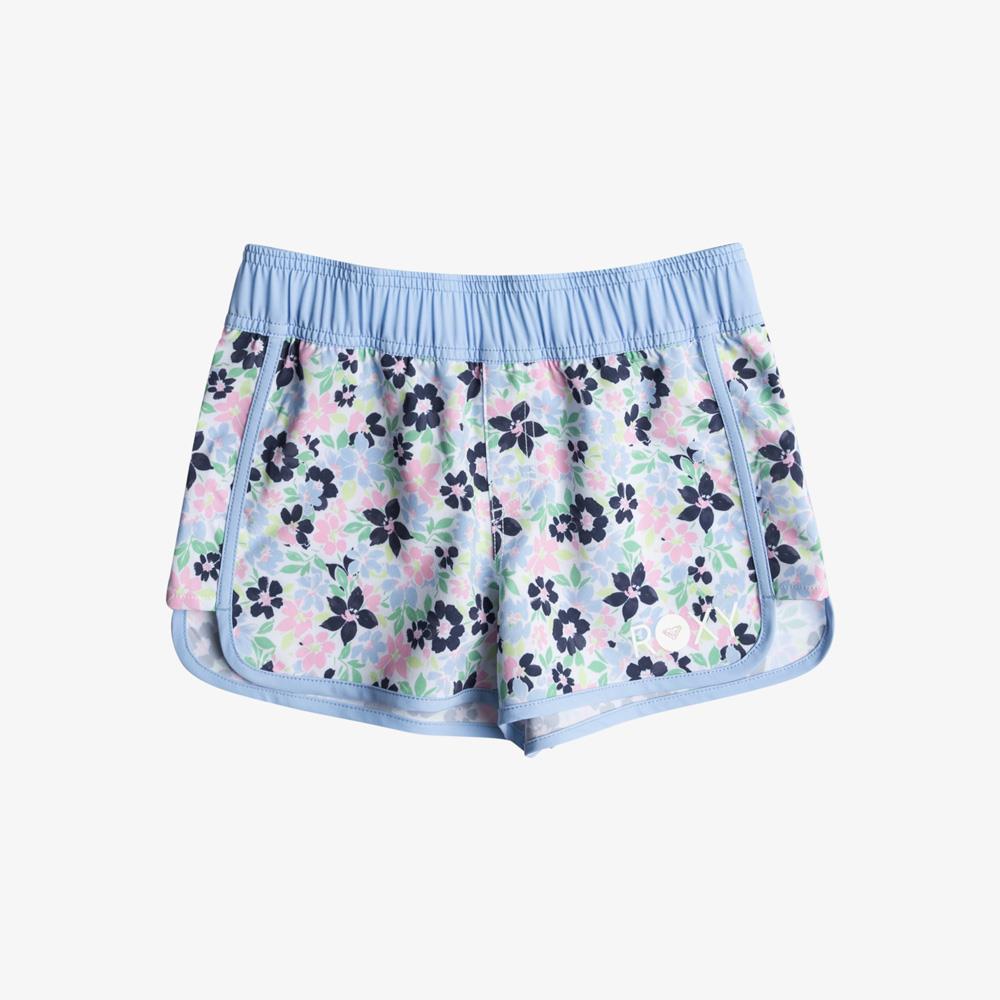 【ROXY】GOOD WAVES ONLY 青少女海灘褲 藍色 (ERGBS03116241)