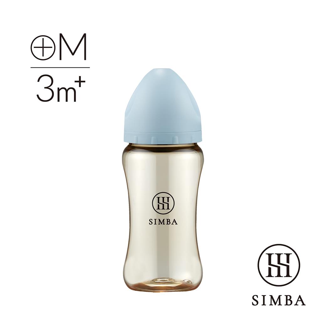 【藍色專區】小獅王辛巴 蘊蜜鉑金PPSU寬口防脹氣奶瓶(270ml)-全齡適用