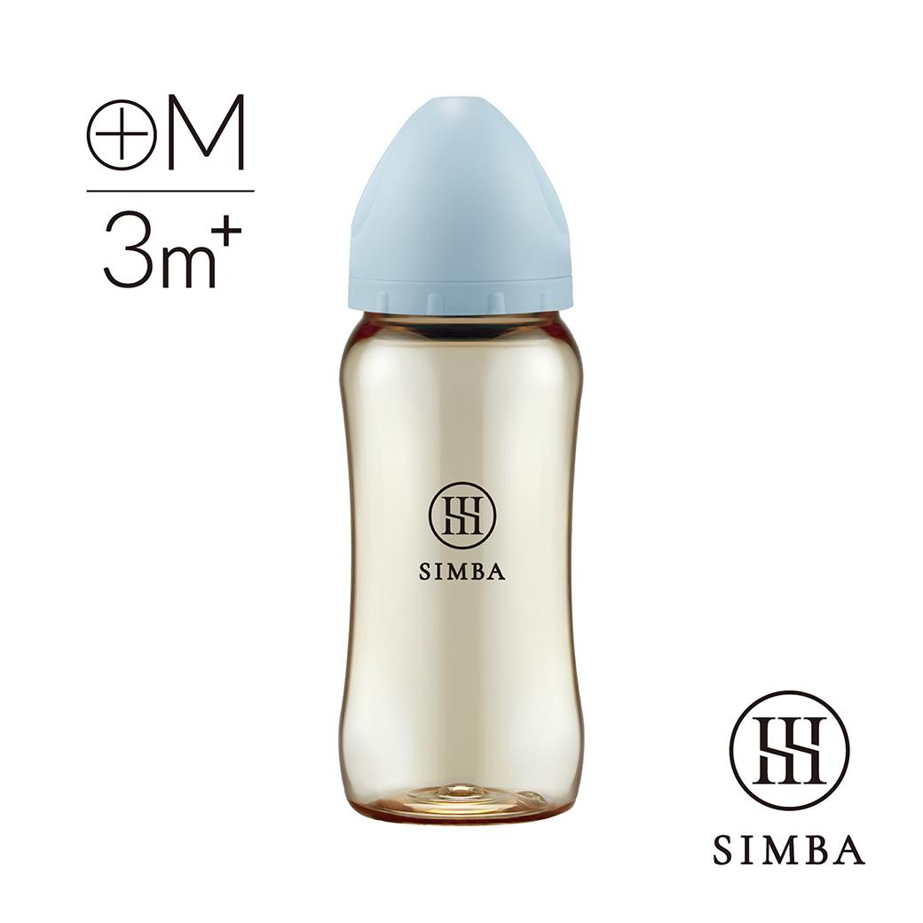 【藍色專區】小獅王辛巴 蘊蜜鉑金PPSU寬口防脹氣奶瓶(360ml)-全齡適用